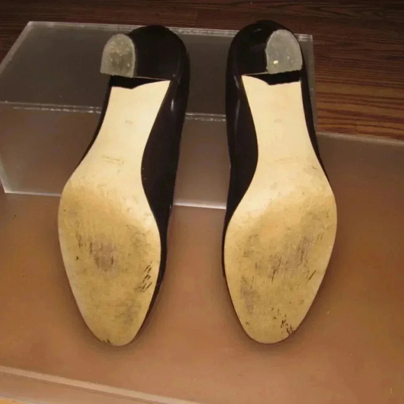 CIRCA JOAN & DAVID Florenza Patent Leather Brown Tassel Pumps Heels Shoes 8.5M - Picture 4 of 4